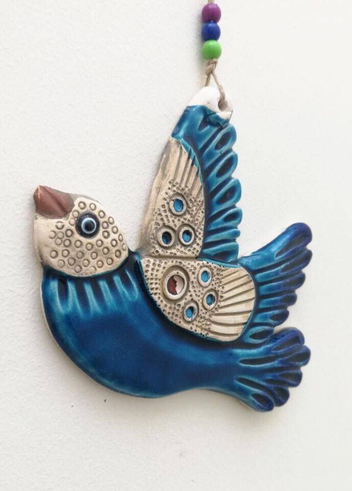 Seramik Güvercin Dekoratif Duvar Süsü