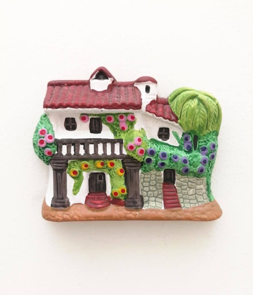 Seramik Mini Alacatı Ev Dekoratif Duvar Süsü