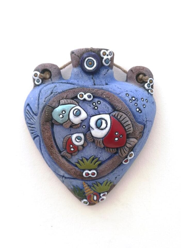 Özel Tasarım Seramik Amfora Büyük Boy Duvar Dekoru Testi