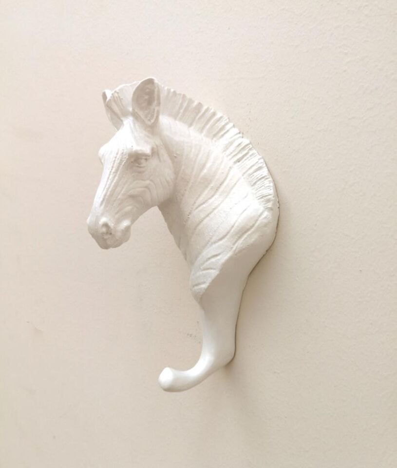 At Duvar Dekor Askı Çanta Anahtar Eşya Askılık Modern Duvar Süs