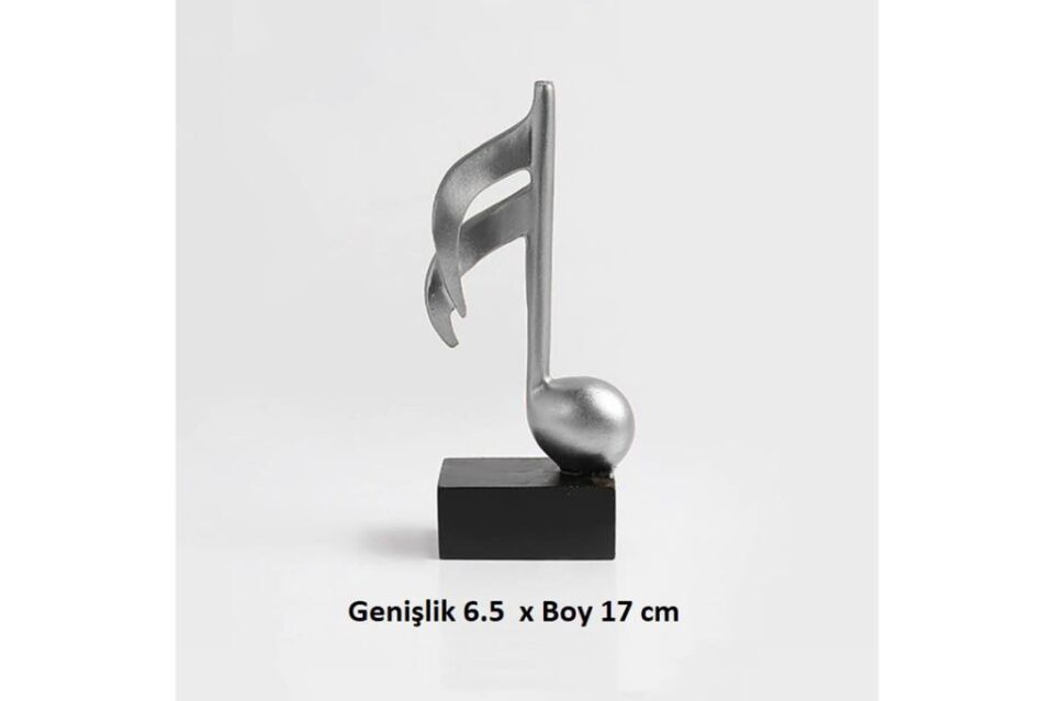 Ev Dekor Aksesuarları Dekoratif Sanat Nota El Sanatları Oturma Odası Masa Süsleri Onaltılık GÜMÜŞ