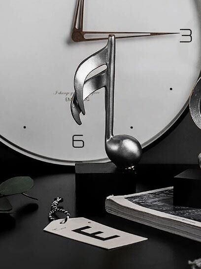 Ev Dekor Aksesuarları Dekoratif Sanat Nota El Sanatları Oturma Odası Masa Süsleri Onaltılık GÜMÜŞ