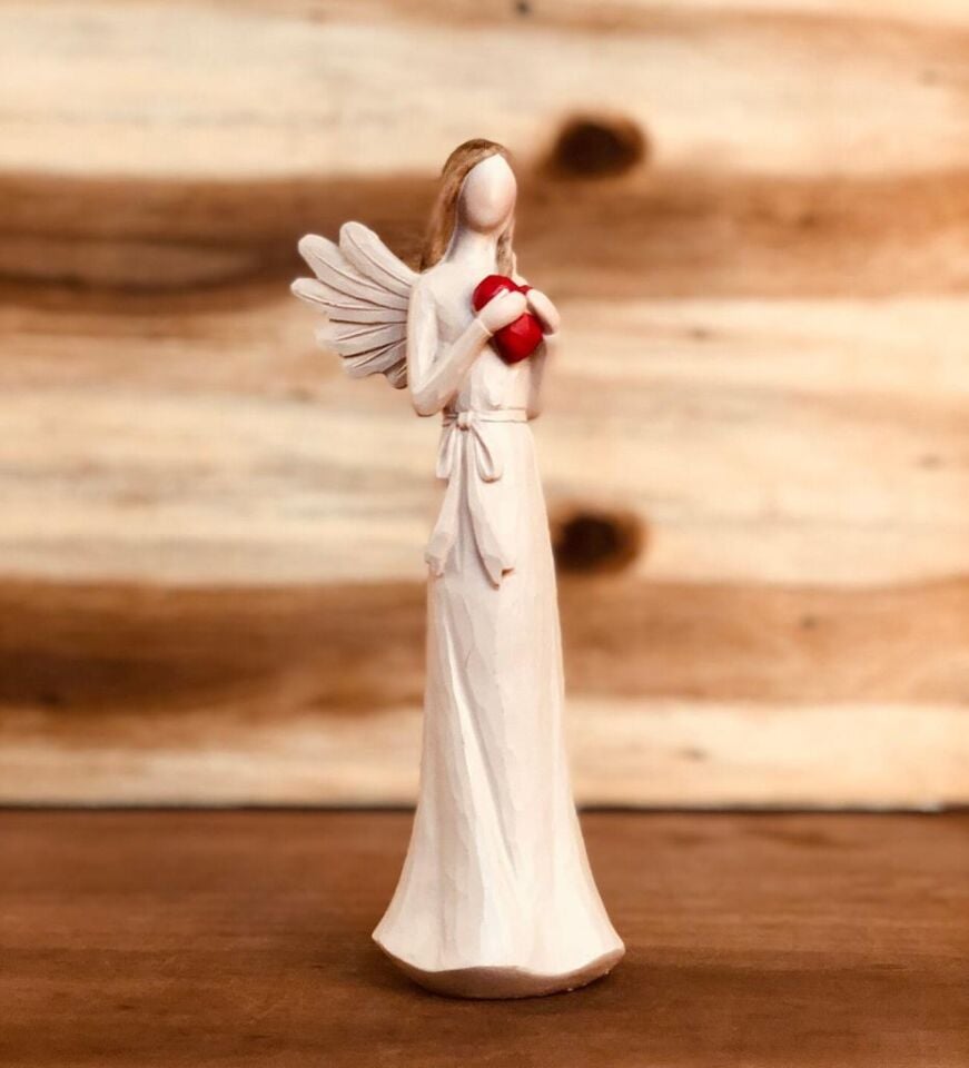 Kalbim Seninle Özel Tasarım Aşk Meleği Büyük Boy Biblo