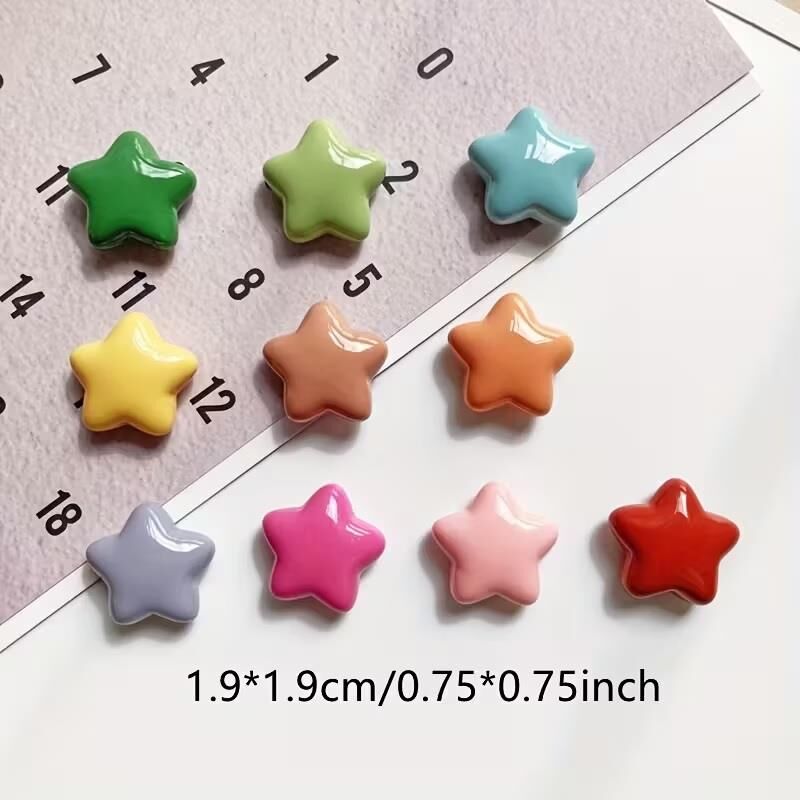 Dekoratif 10 Adet Güçlü Yıldız Şeklinde Buzdolabı Magneti Fotoğraflar, Notlar için Dekoratif Buzdolabı Magnetleri