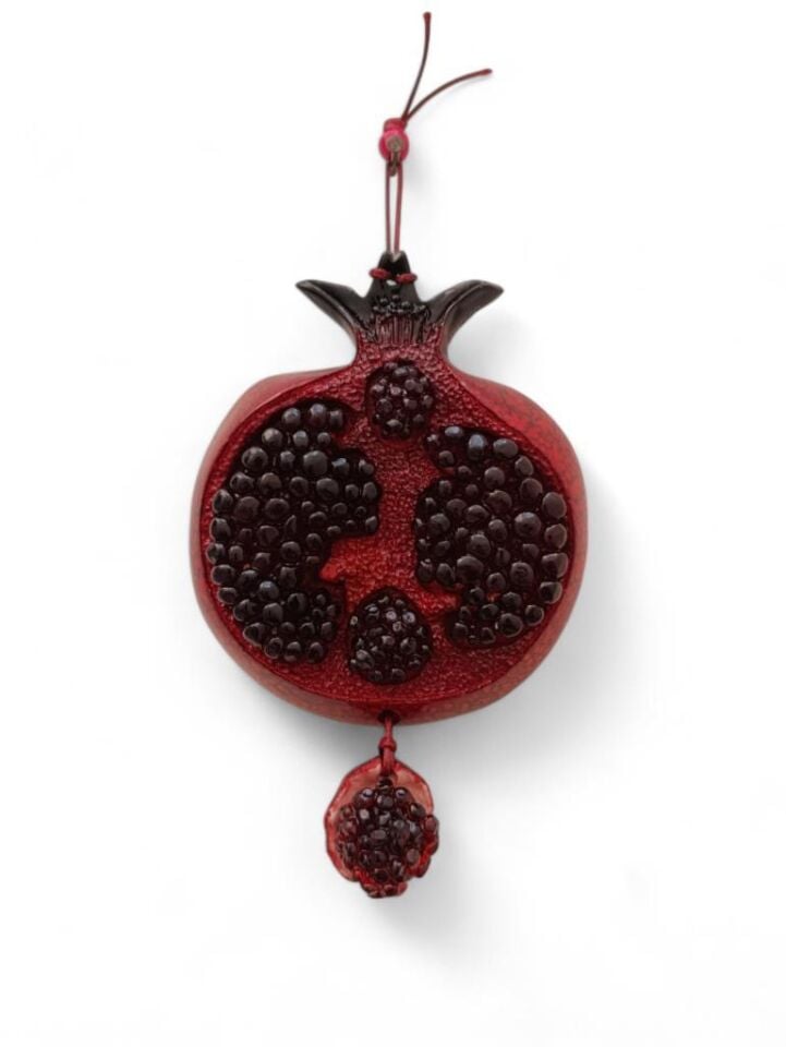 Nar Duvar Süsü El Yapımı Hediyelik Nar Süs Anlamlı Ev Hediyesi Dekoratif Duvar Aksesuarı
