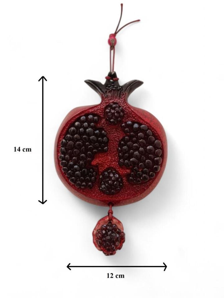 Nar Duvar Süsü El Yapımı Hediyelik Nar Süs Anlamlı Ev Hediyesi Dekoratif Duvar Aksesuarı