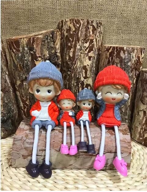 Dekoratif Sallanan Ayaklar Aile Biblo Ev Dekorasyon Ofis Aksesuar Hediyelik Eşya