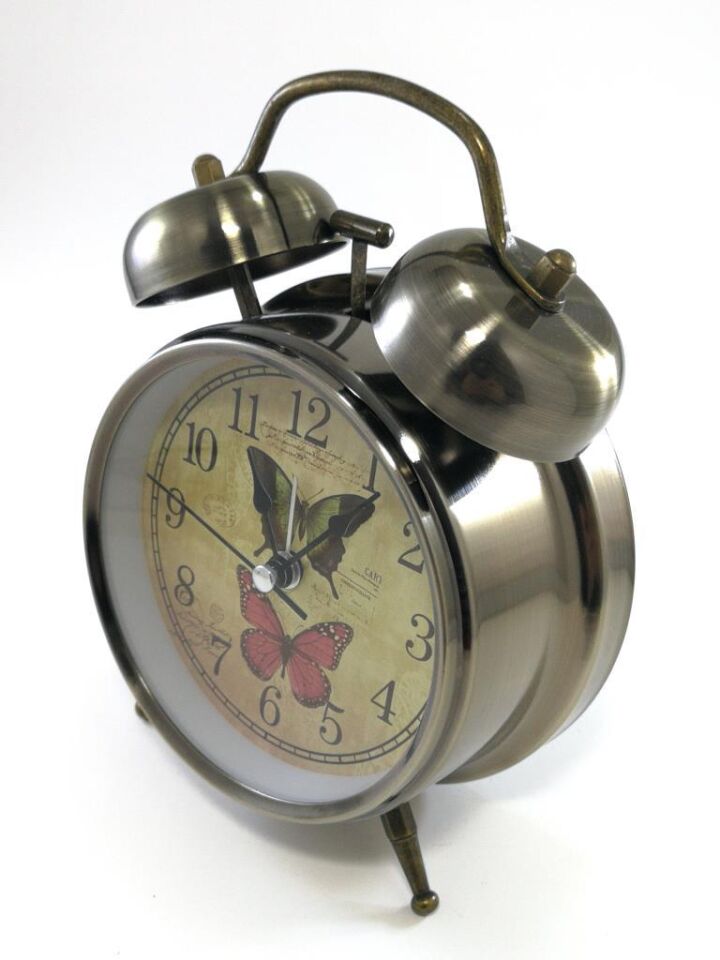 Dekoratif Çalar Saat Ev Ofis Aksesuar Nostaljik Işıklı Masa Saati