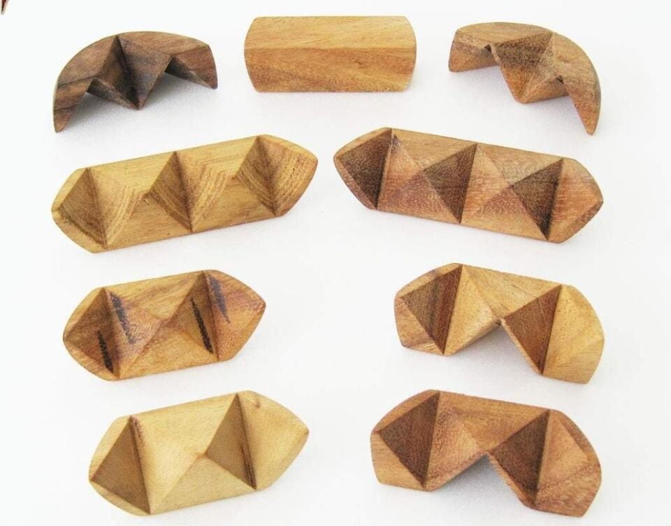 3D  Zeka Oyunu Puzzle  Doğal Ahşap Akıl Oyunu