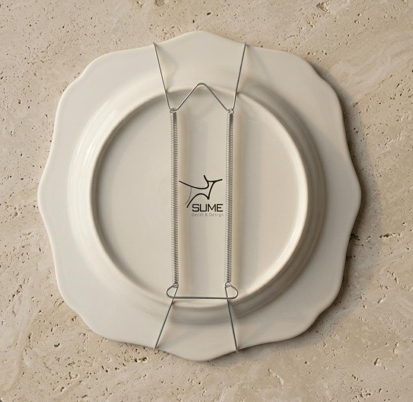 Dekor Tabak Askısı Duvar Tabak Askı Aparatı 10-15 cm