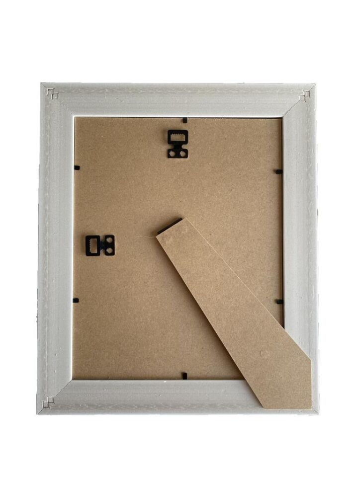 Ahşap Büyük Boy Vintage Fotoğraf Çerçevesi Masa Çerçevesi Duvar Çerçevesi 20 cm x 25 cm Beyaz