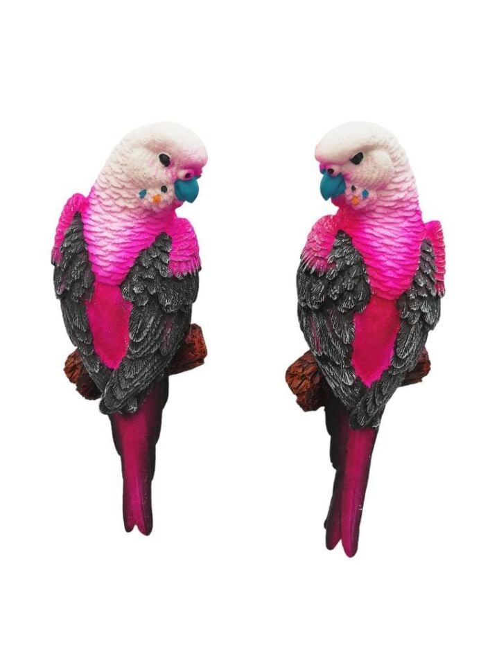 Dekoratif İkili Muhabbet Kuşu Duvar Süsü Dekoru