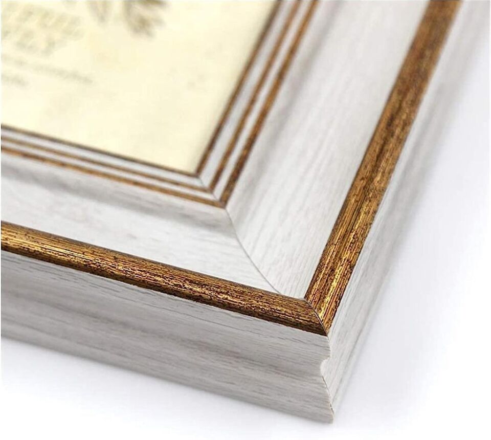 Ahşap Büyük Boy Vintage Fotoğraf Çerçevesi Masa Çerçevesi Duvar Çerçevesi A4/21 cm x 29.7 cm YEŞİL