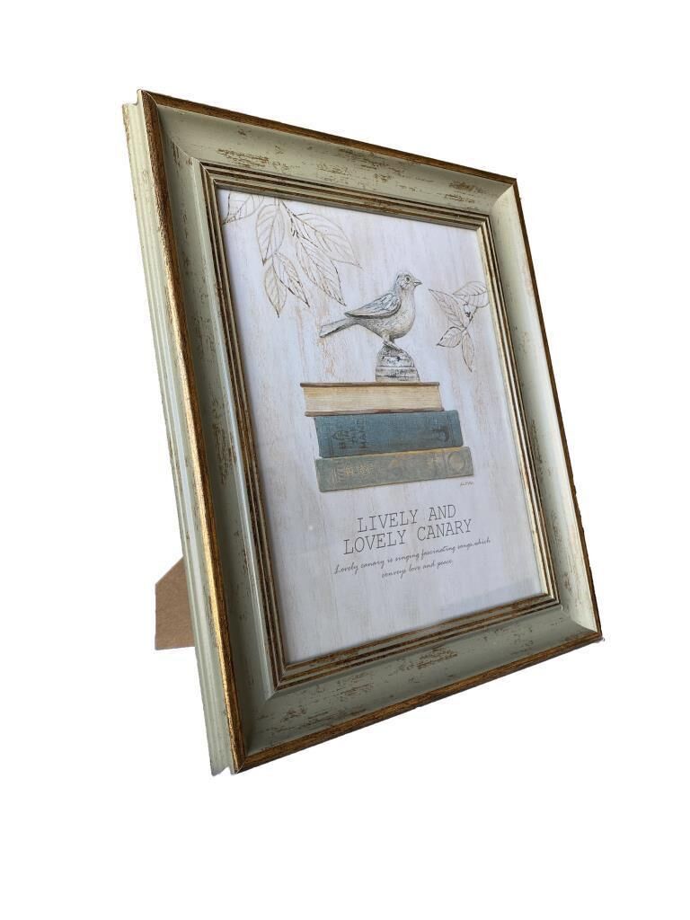 Ahşap Büyük Boy Vintage Fotoğraf Çerçevesi Masa Çerçevesi Duvar Çerçevesi A4/21 cm x 29.7 cm YEŞİL