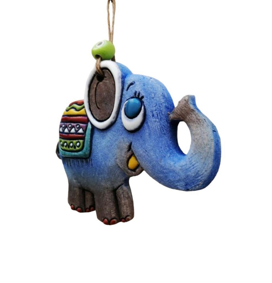 Özel Tasarım Sevimli Fil Seramik Duvar Süsü Ev Bahçe Duvar Dekorasyon