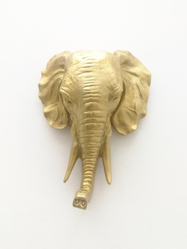 Dekoratif Fil Kafası Askılık Modern Duvar Dekoru Ev Dekorasyon Duvar Askılığı