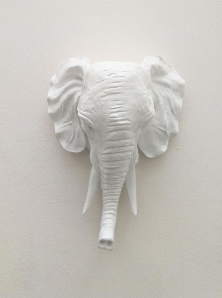 Dekoratif Fil Kafası Askılık Modern Duvar Dekoru Ev Dekorasyon Duvar Askılığı
