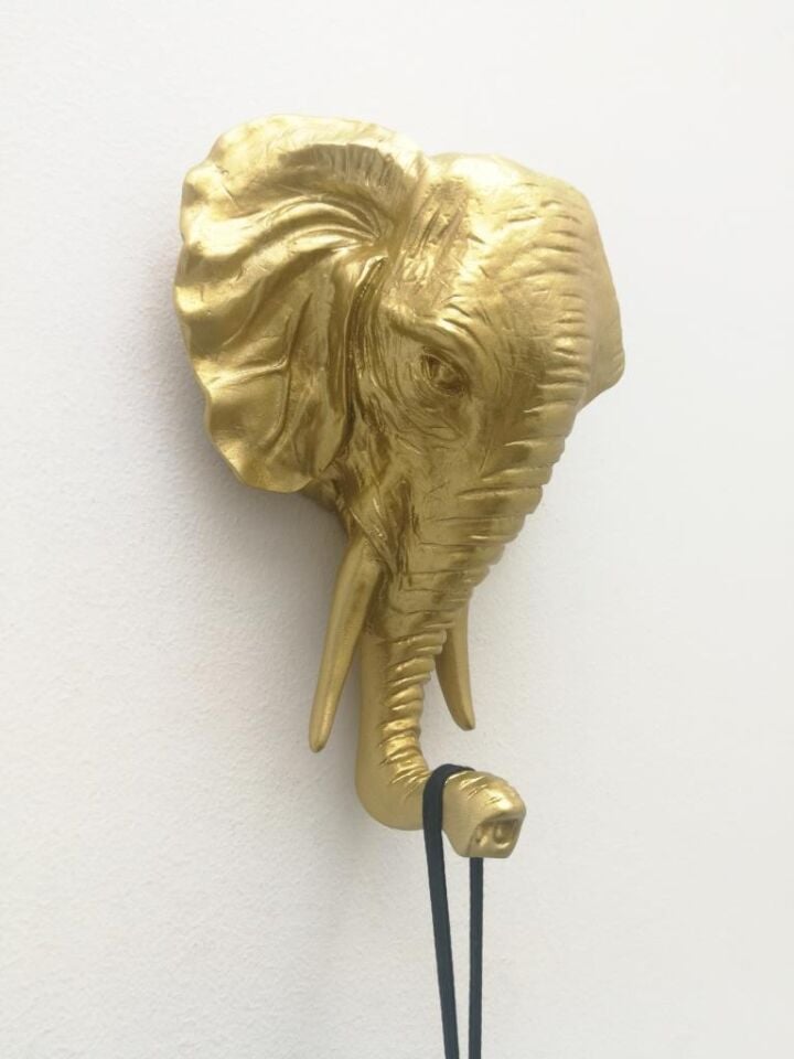 Dekoratif Fil Kafası Askılık Modern Duvar Dekoru Ev Dekorasyon Duvar Askılığı