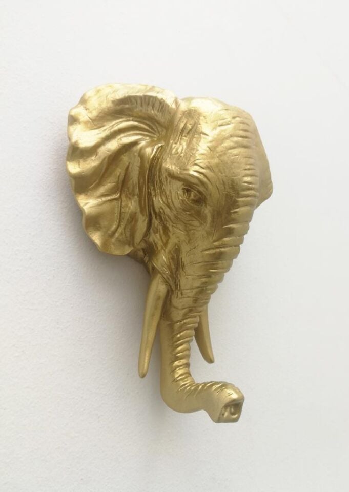 Dekoratif Fil Kafası Askılık Modern Duvar Dekoru Ev Dekorasyon Duvar Askılığı