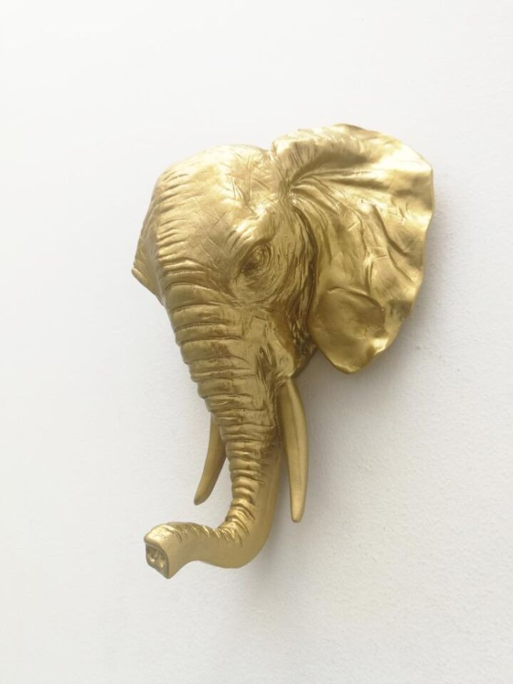 Dekoratif Fil Kafası Askılık Modern Duvar Dekoru Ev Dekorasyon Duvar Askılığı