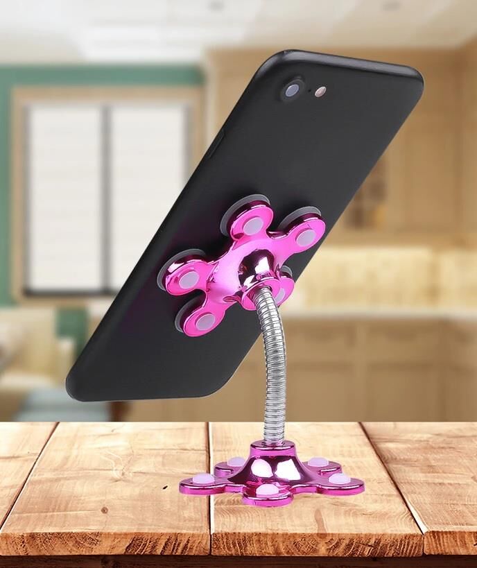 Vantuzlu Telefon Tutucu 360 Derece Dönebilen Araç İçi Telefon Standı SARI