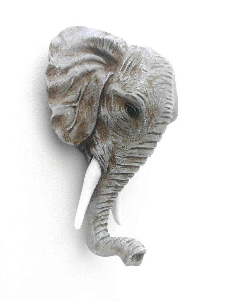 Dekoratif Fil Kafası Askılık Modern Duvar Dekoru Ev Dekorasyon Duvar Askılığı Eskitme