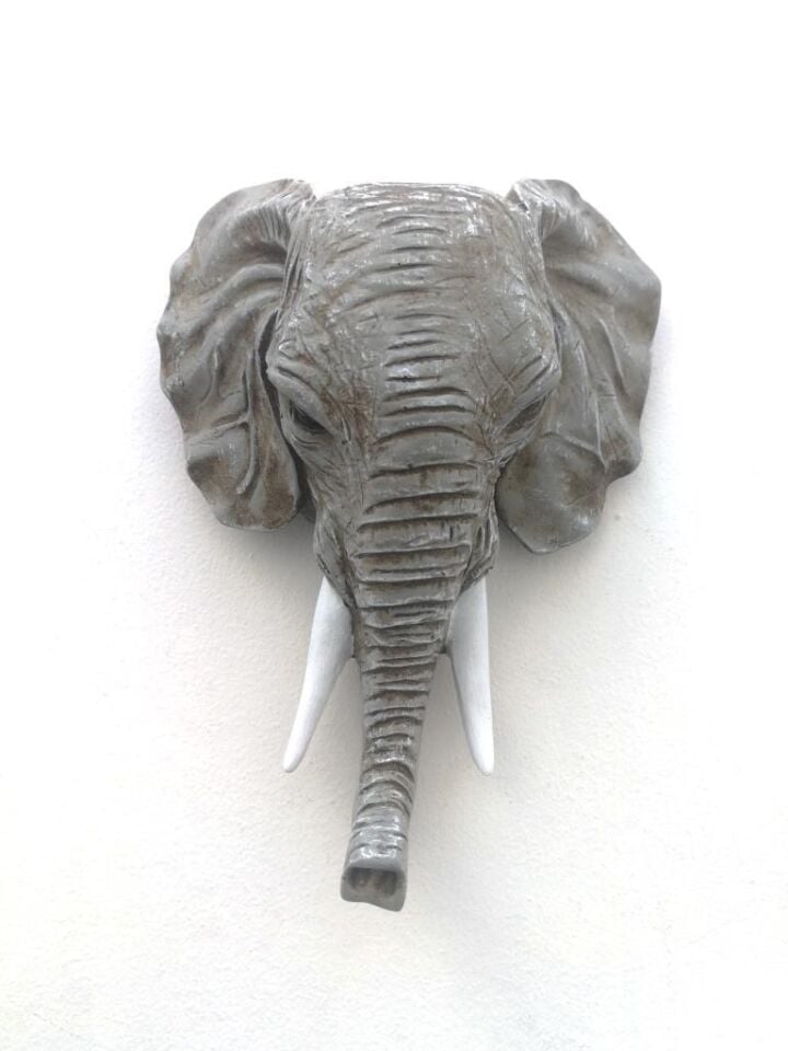 Dekoratif Fil Kafası Askılık Modern Duvar Dekoru Ev Dekorasyon Duvar Askılığı Eskitme