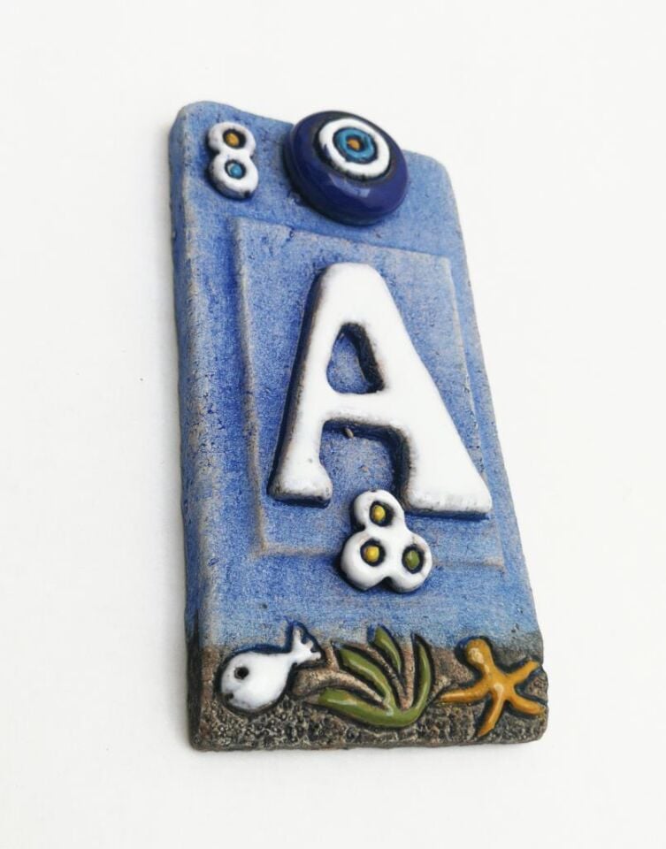 Özel Tasarım  Seramik A Kapı Numarası Kapı Önü Aksesuar