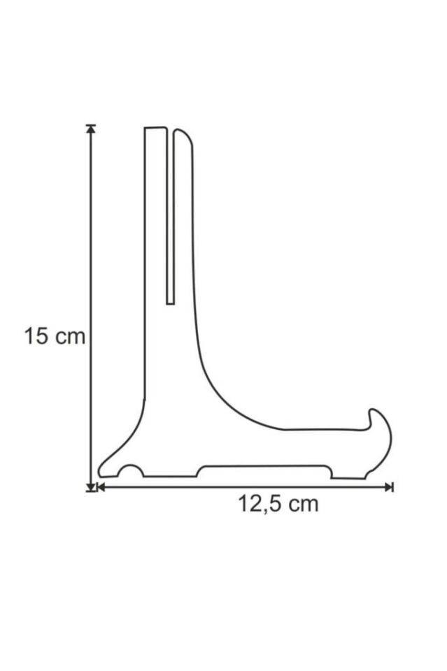 Geçmeli Teşhir Ayağı Stand Fotoğraf Tablo Çerçeve Ayağı Kalın Sunum Ayağı 12.5x15 cm