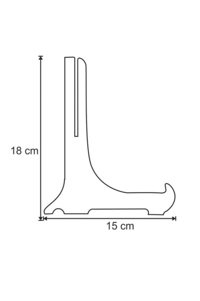 Geçmeli Teşhir Ayağı Stand Fotoğraf Tablo Çerçeve Ayağı Kalın Sunum Ayağı Büyük Boy 15x18 cm
