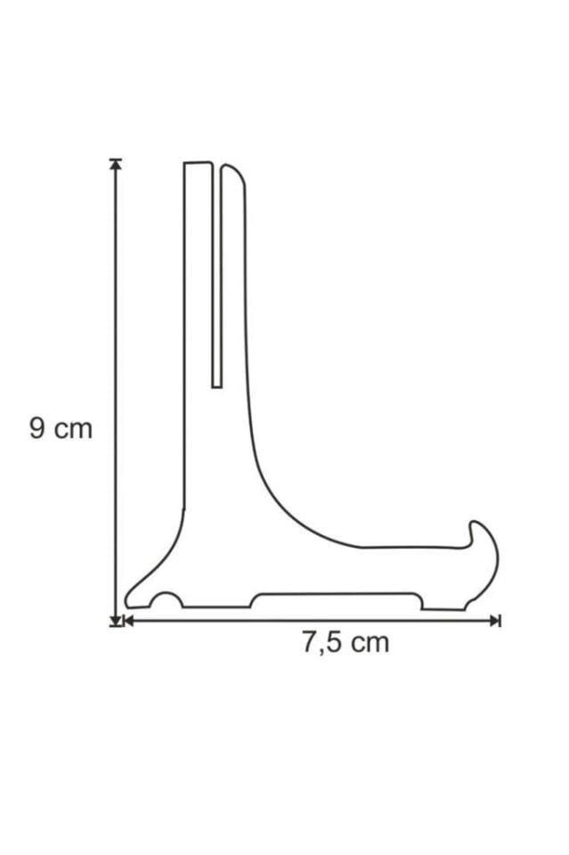 Geçmeli Teşhir Ayağı Stand Fotoğraf Tablo Çerçeve Ayağı Kalın Sunum Ayağı 7.5x9 cm