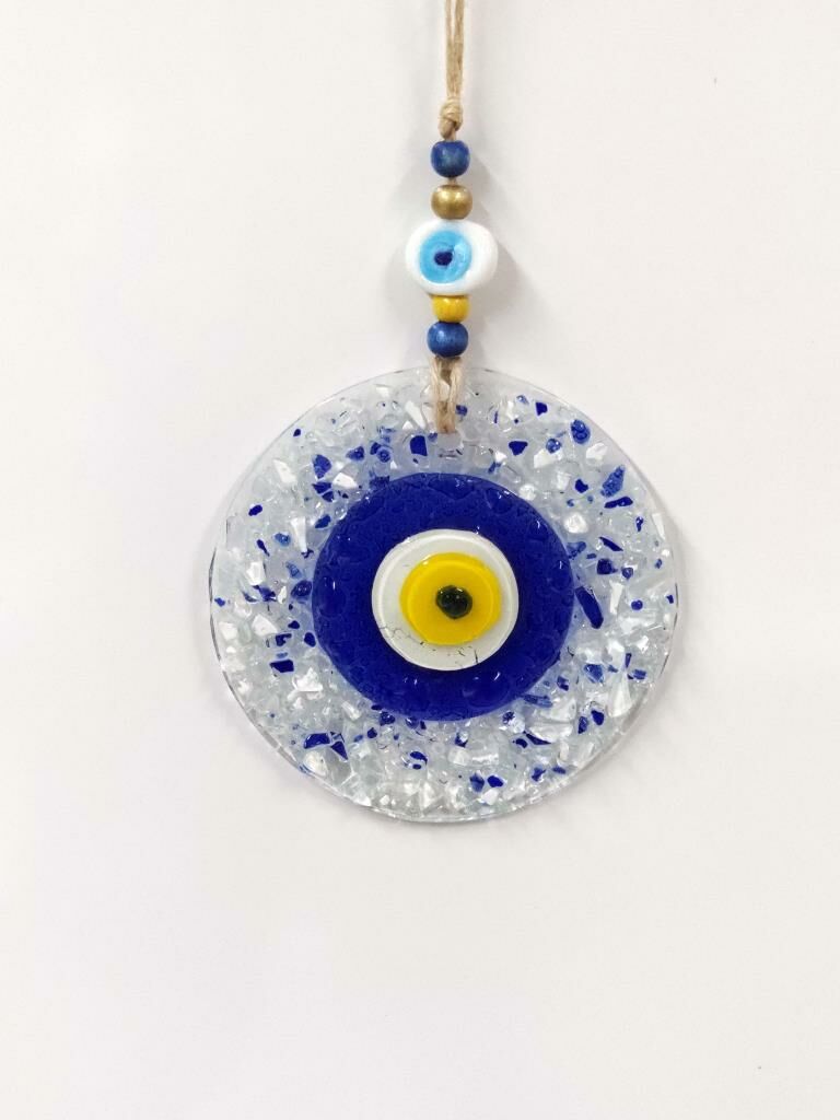 Nazar Boncuğu 13 cm Duvar Süsü Hediye Nazarlık El işi