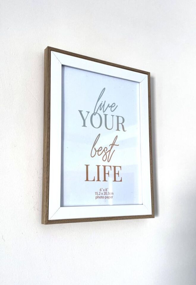 Ahşap 15x20 cm Masa ve Duvar Çerçevesi Fotoğraf Çerçeve Ayaklı ve Askılı Yüksek Kalite