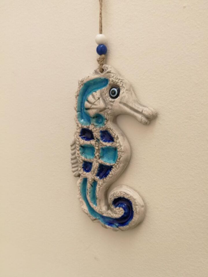 Seramik Mini Denizatı Dekoratif Duvar Süsü 9x17 cm