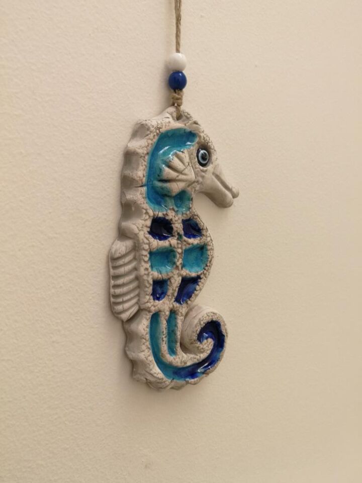 Seramik Mini Denizatı Dekoratif Duvar Süsü 9x17 cm