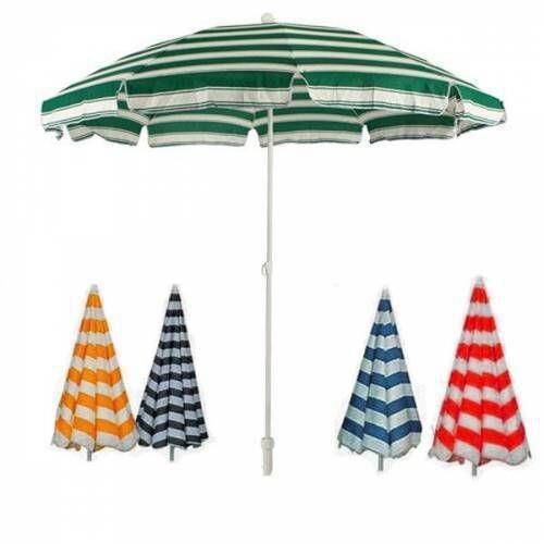 Yüksek Kalite 10 Telli Eğilebilir 2 mt Plaj Şemsiyesi Bidon Dahil