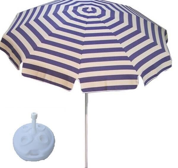 Yüksek Kalite 10 Telli Eğilebilir 2 mt Plaj Şemsiyesi Bidon Dahil