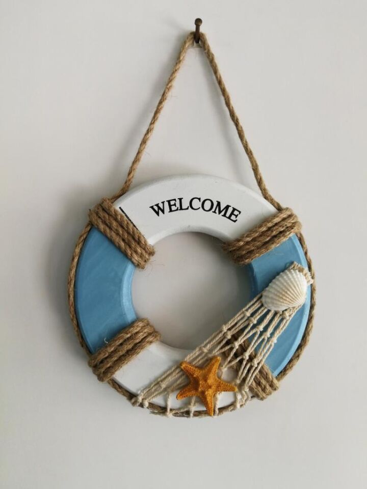 Dekoratif Can Simidi Welcome Duvar Kapı Süsü Hoşgeldiniz