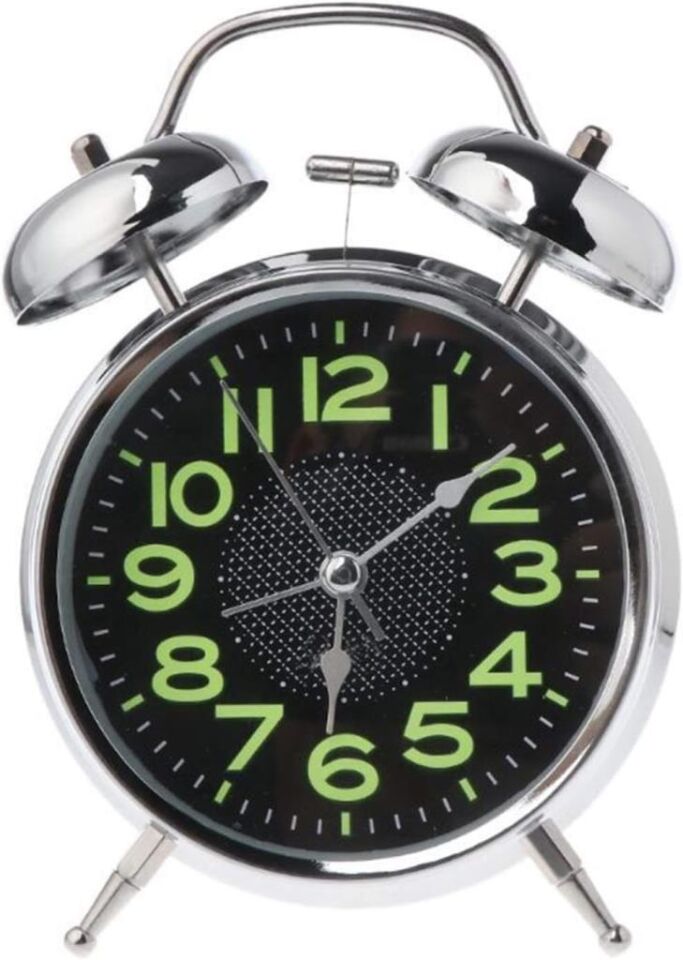 Dekoratif Rakamları Fosforlu Çalar Saat Ev Ofis Aksesuar Nostaljik Işıklı Masa Saati