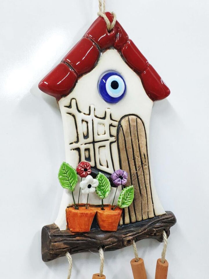 Ev Tasarımlı Dekoratif Duvar Süsü Nazarlık 15x23 cm