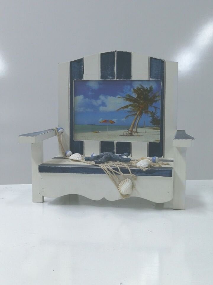 Ahşap Koltuk Sandalye Tasarım Fotoğraf Resim Çerçeve 22x22x11