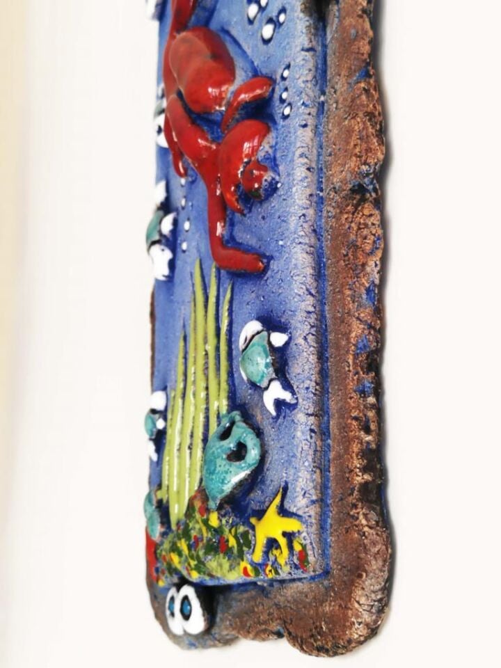 Özel Tasarım Dalgıç Nazarlık Seramik Duvar Süsü