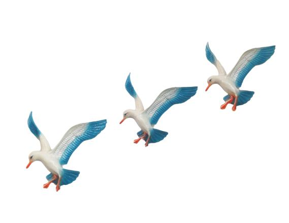 Üçlü Uçan Kuş Ev Balkon Duvar Süsü Dekor