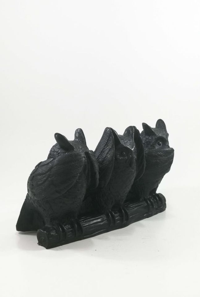 Görmedim Duymadım Bilmiyorum Üçlü Baykuş Biblo 18x10 cm