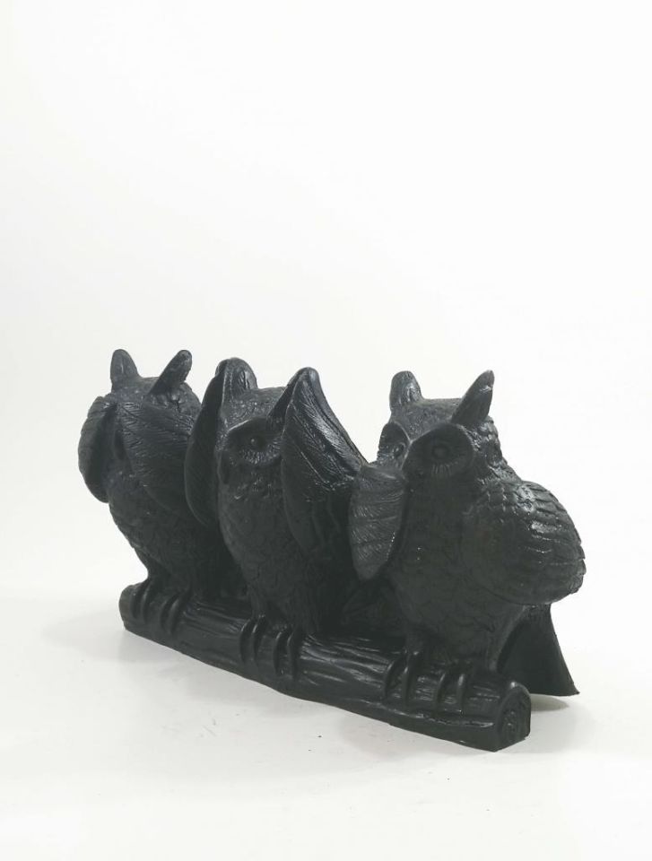 Görmedim Duymadım Bilmiyorum Üçlü Baykuş Biblo 18x10 cm