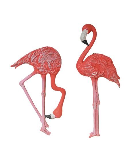 İkili Flamingo Dekoratif Duvar Süsü