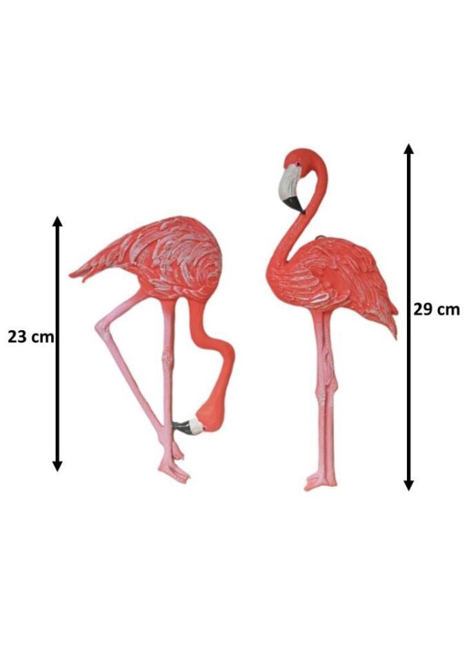 İkili Flamingo Dekoratif Duvar Süsü
