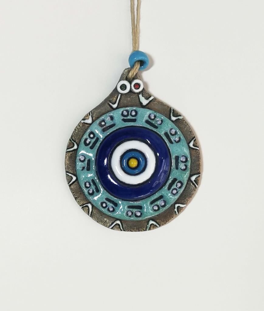 Özel Tasarım Nazarlık Seramik Kabartmalı Duvar Süsü