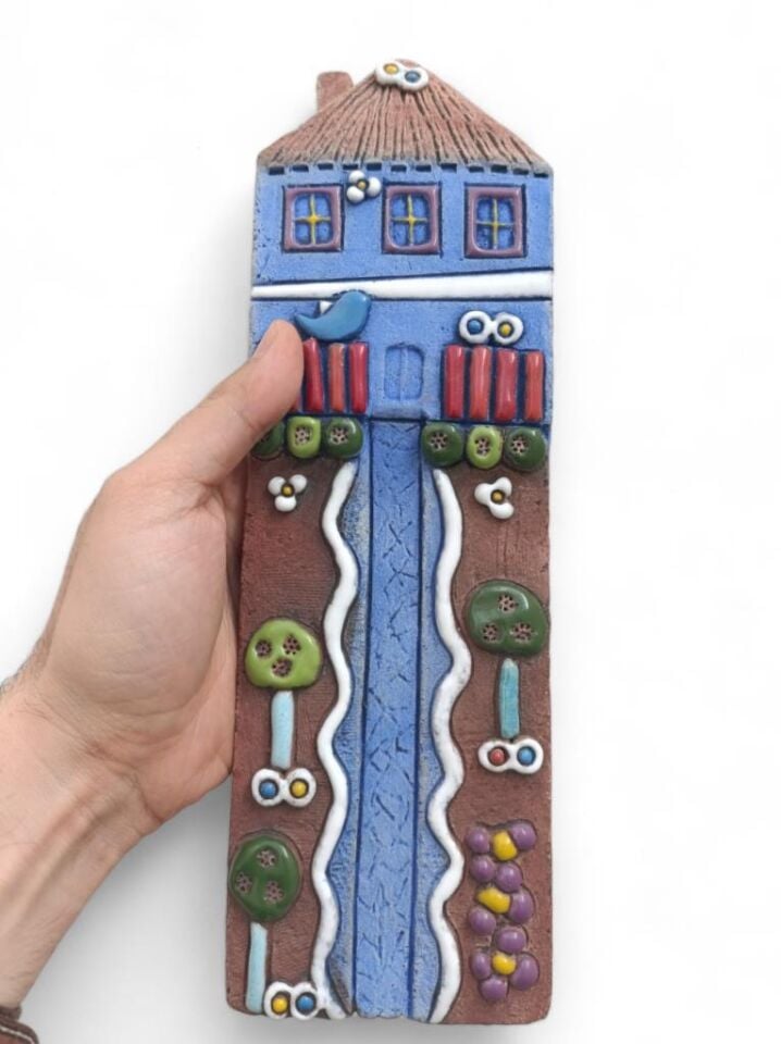 Özel Tasarım Seramik Uzun Ev Hediyelik Duvar Süsü