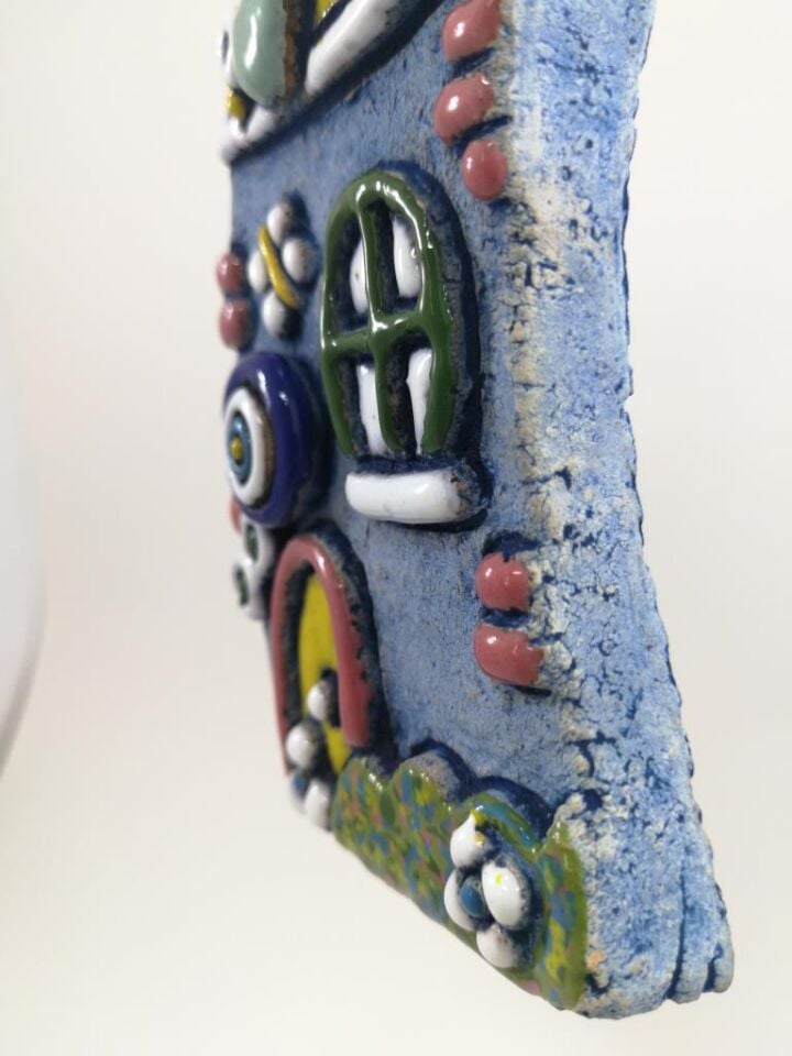 Özel Tasarım Ev Seramik Kabartmalı Duvar Süsü Nazarlık